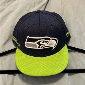 New Era Navy and Neon Green Cap